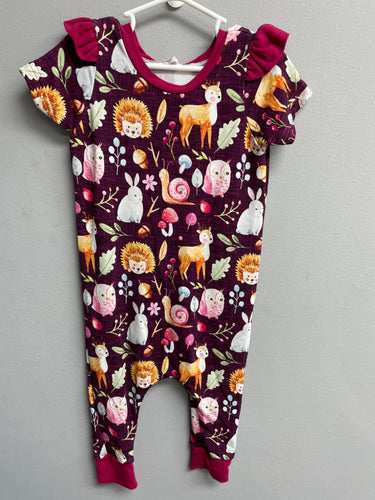 RTS Blackberry Woodland Animals Emmett Pants T-Shirt Romper