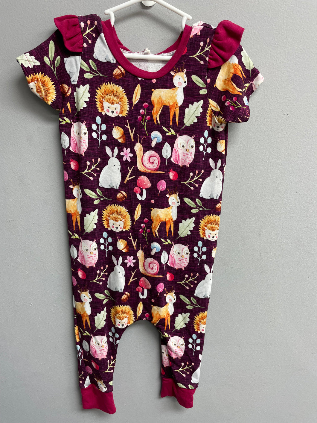 RTS Blackberry Woodland Animals Emmett Pants T-Shirt Romper