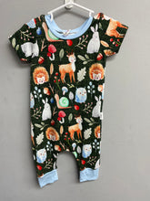 Load image into Gallery viewer, RTS Green Woodland Animals Emmett Pants T-Shirt Romper