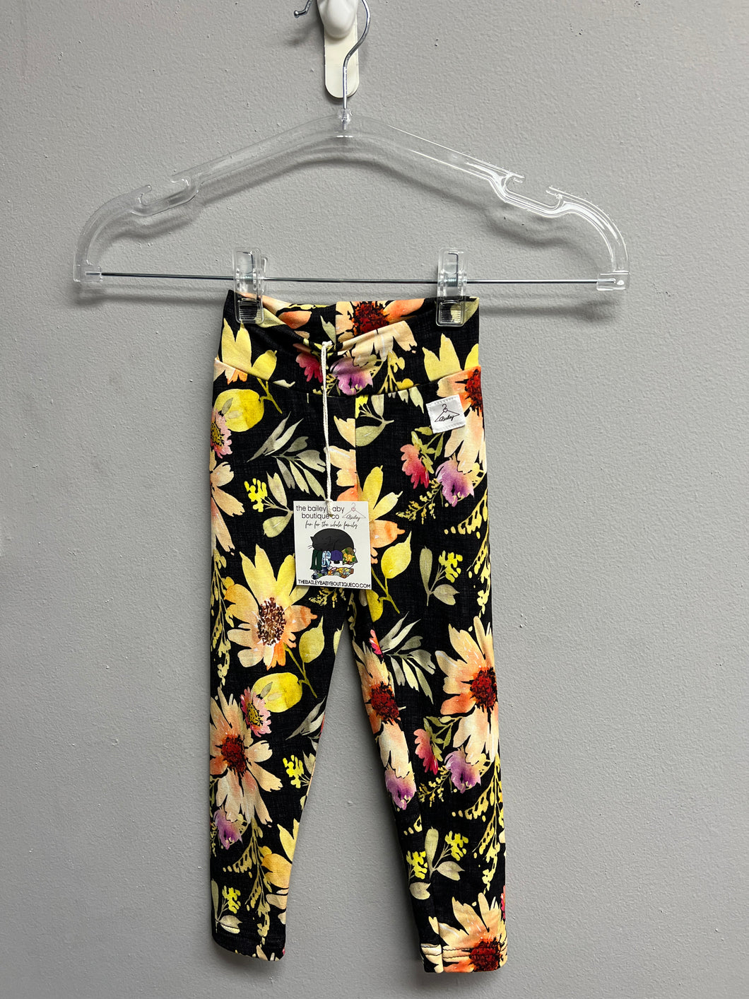 Ready to Ship Sunset Sunflower Basic Leggings