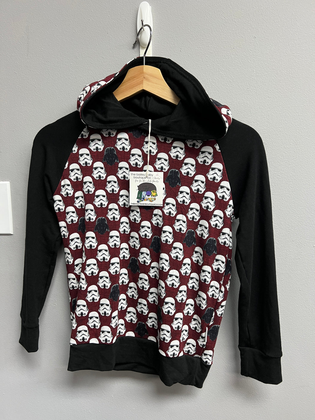 Ready to Ship Burgundy Space Trooper Classic Hoodie