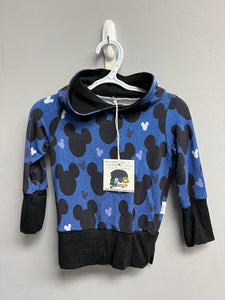 Ready to Ship Denim Mickey Grow With Me Hoodie