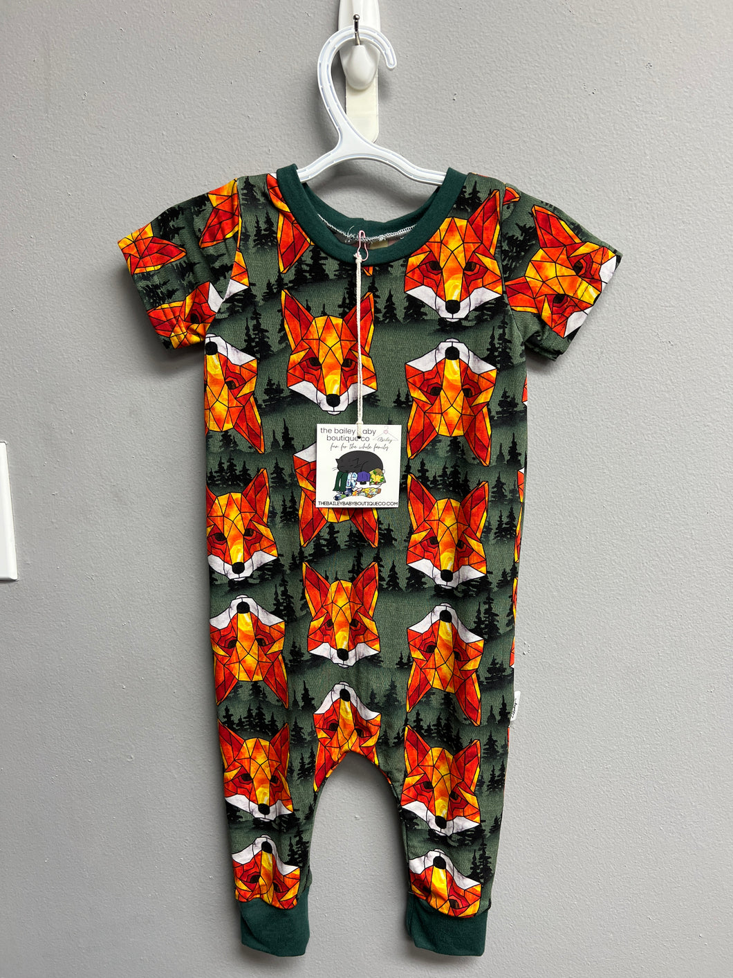 Ready to Ship Fiery Foxes Emmett Romper