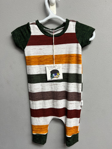 Ready to Ship Fall Stripes Emmett Romper