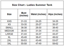 Load image into Gallery viewer, Soft Blue Rainbows Ladies' Summer Tank
