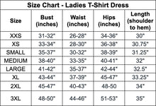 Load image into Gallery viewer, Soft Pink Rainbows Ladies' T-Shirt Dress