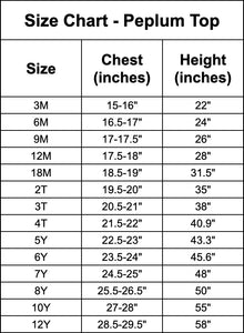 Monster Check Peplum Top