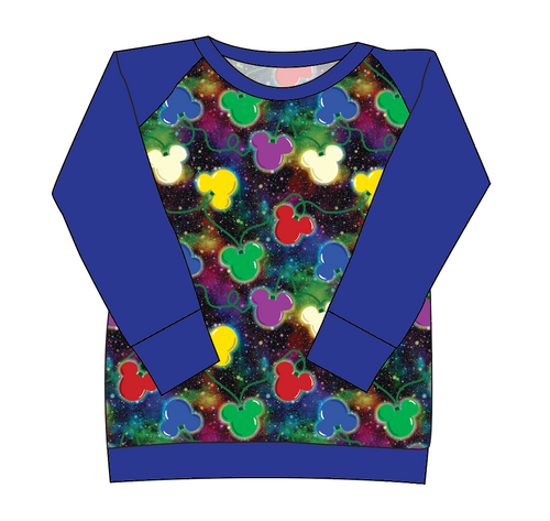 Mickey Lights Ladies' Classic Crewneck
