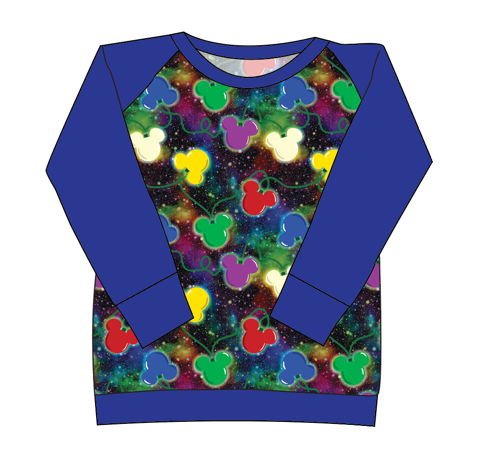 Mickey Lights Ladies' Classic Crewneck