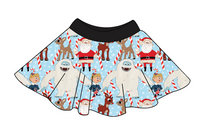 Load image into Gallery viewer, Reindeer Games Circle Skirt