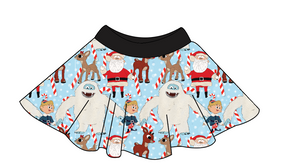 Reindeer Games Circle Skirt