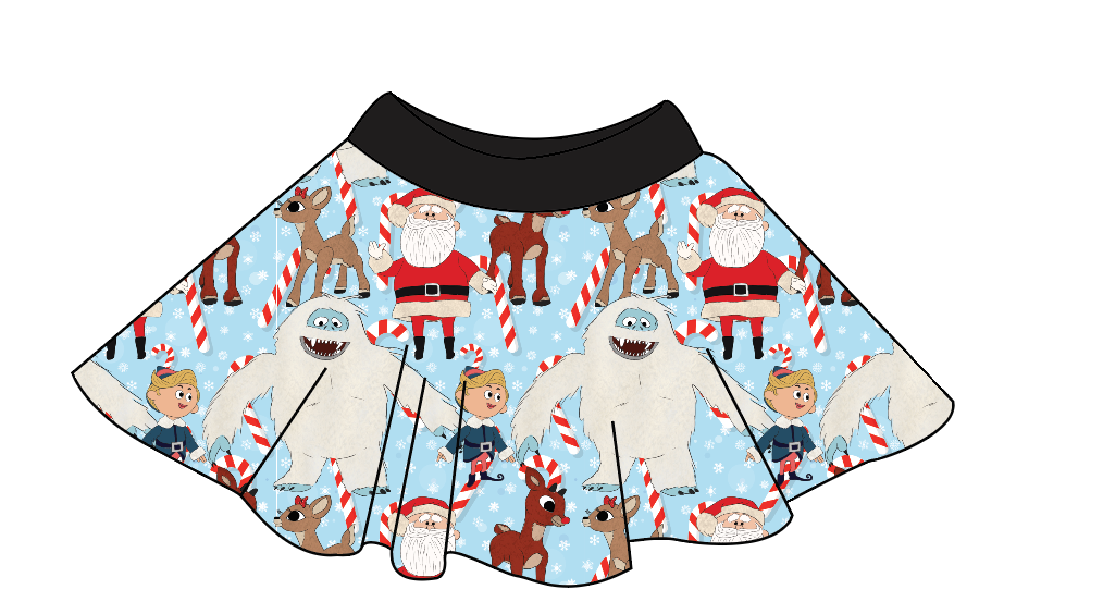Reindeer Games Circle Skirt