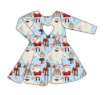 Load image into Gallery viewer, Reindeer Games Molly Heart Back Twirly Dress