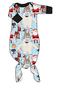Reindeer Games Newborn Knotted Gown