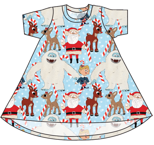 Reindeer Games Basic T-Shirt Dress