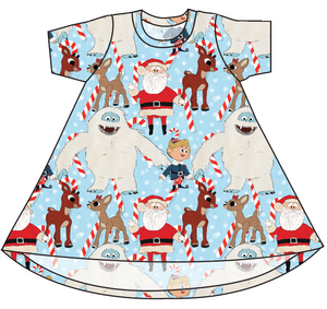 Reindeer Games Basic T-Shirt Dress