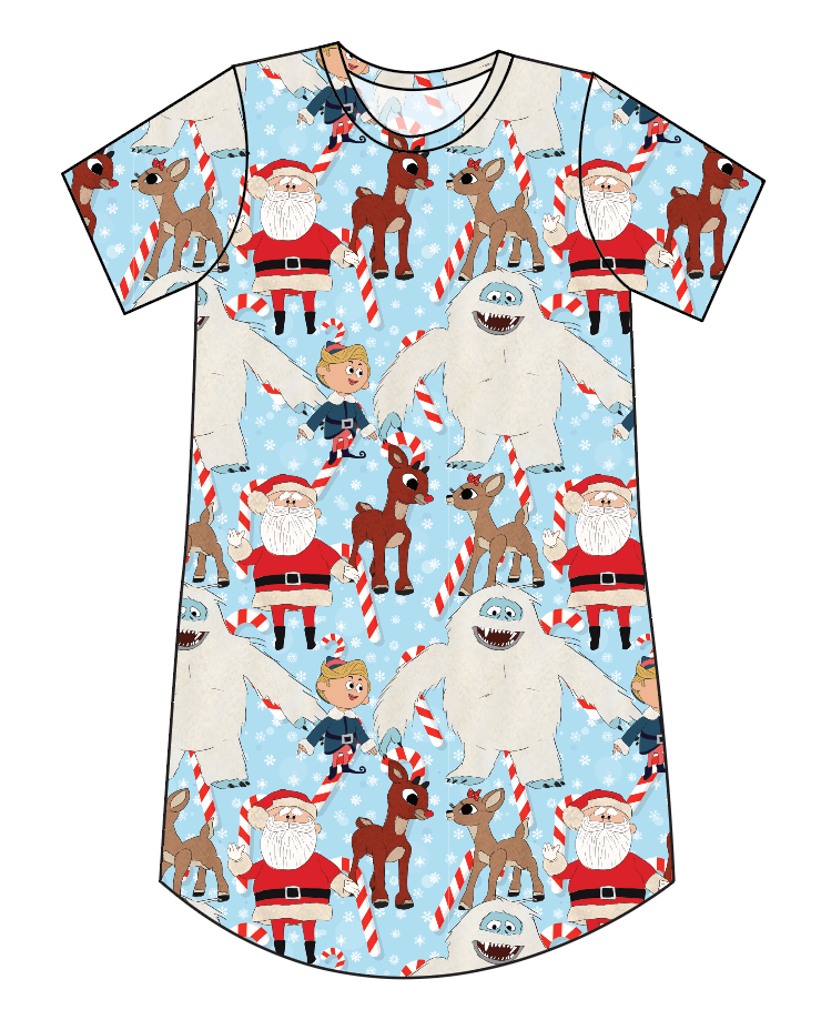 Reindeer Games Ladies' T-Shirt Dress