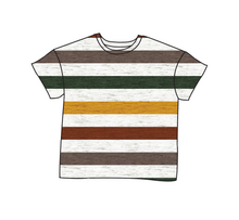 Load image into Gallery viewer, Fall Stripes Oversized Tee