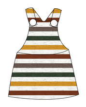 Load image into Gallery viewer, Fall Stripes Skirt-Alls