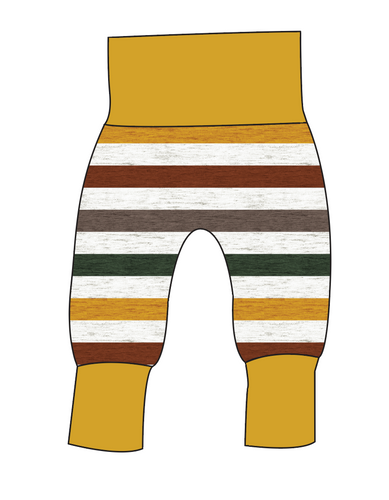 Fall Stripes Grow With Me Pants And Shorts