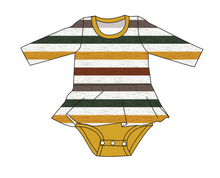 Load image into Gallery viewer, Fall Stripes Peplum Top