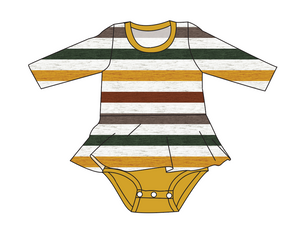 Fall Stripes Peplum Top