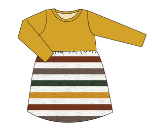 Fall Stripes Play Dress