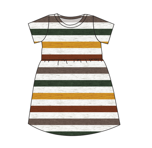 Fall Stripes Play Dress