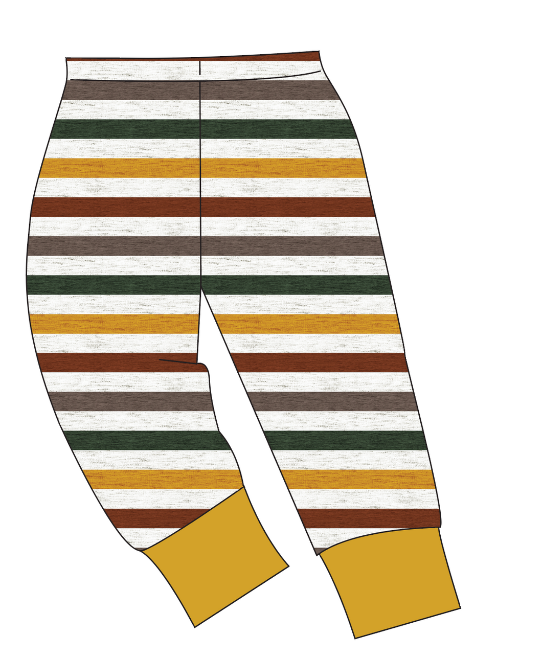 Fall Stripes Mens' Lounge Pants