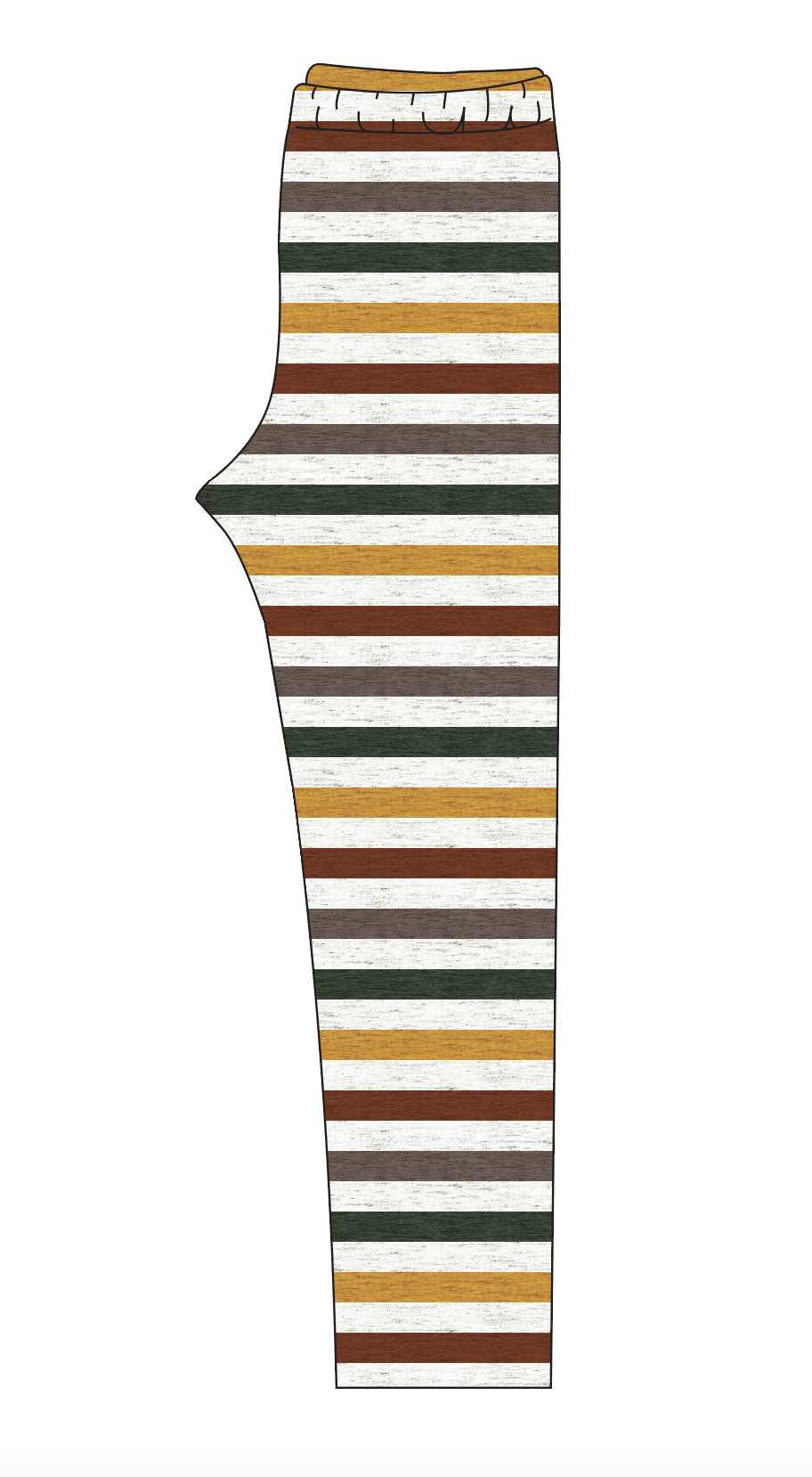 Fall Stripes Ladies' Lounge Leggings