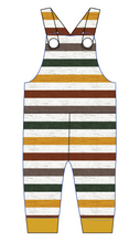 Load image into Gallery viewer, Fall Stripes Overalls and Shortalls