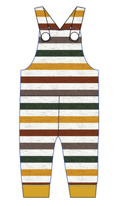 Fall Stripes Overalls and Shortalls