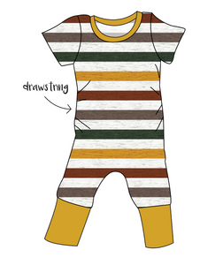 Fall Stripes Grow With Me Pants And Shorts Romper