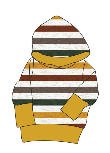 Fall Stripes Grow With Me Hoodie (or Crewneck)