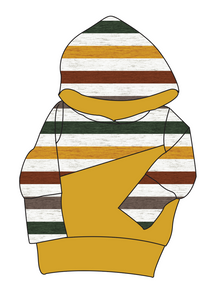 Fall Stripes Grow With Me Hoodie (or Crewneck)