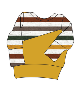 Fall Stripes Grow With Me Hoodie (or Crewneck)