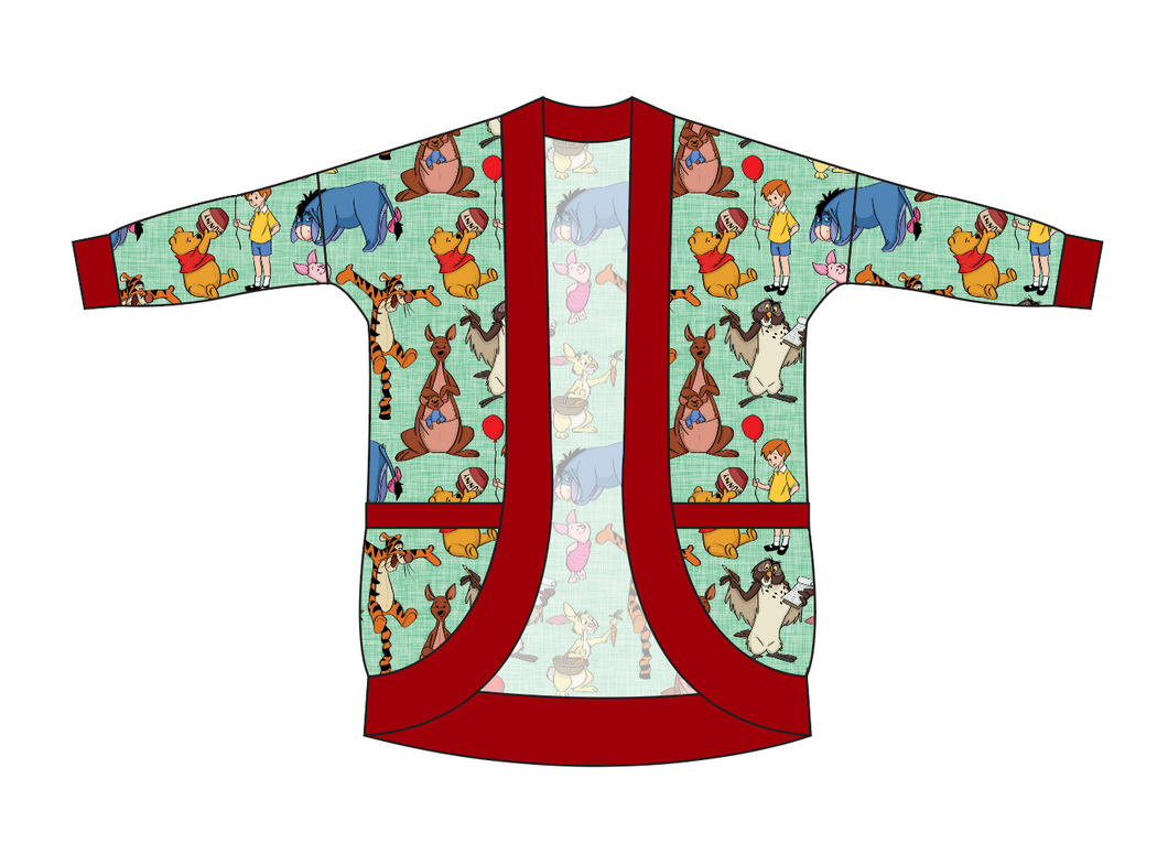 Pooh and Friends Ladies' Cocoon Cardigan