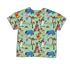 Pooh and Friends Ladies' Oversized Tee