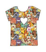 Load image into Gallery viewer, Gotta Catch Em All Cambria Heart Back Tee