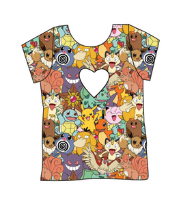 Gotta Catch Em All Cambria Heart Back Tee