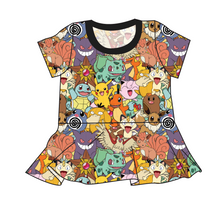 Load image into Gallery viewer, Gotta Catch Em All Peplum Top