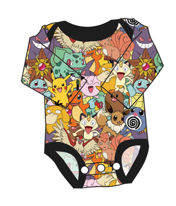 Gotta Catch Em All Lap Neck Bodysuit