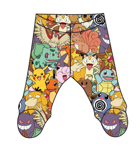 Gotta Catch Em All Newborn Footed Pants