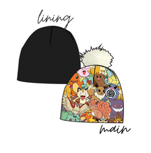 Load image into Gallery viewer, Gotta Catch Em All Slouchy Beanie (Reversible!)