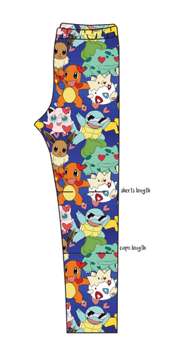 Poke Love Basic Leggings