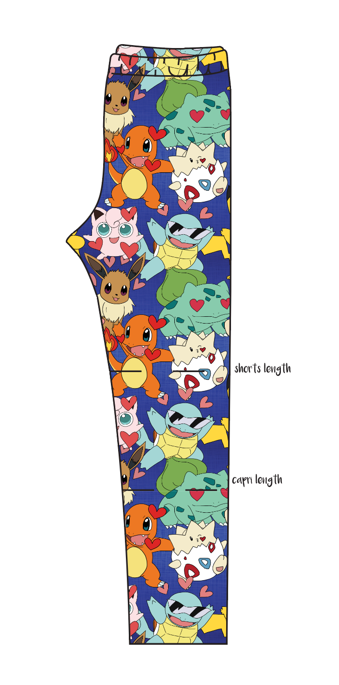 Poke Love Basic Leggings