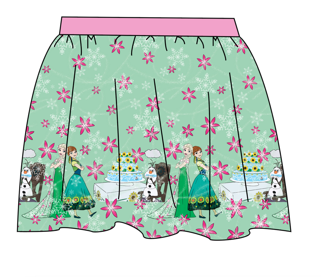 Arendelle Parade Kids Gathered Skirt