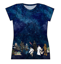 Load image into Gallery viewer, Space Saga Parade Ladies&#39; Basic Tee