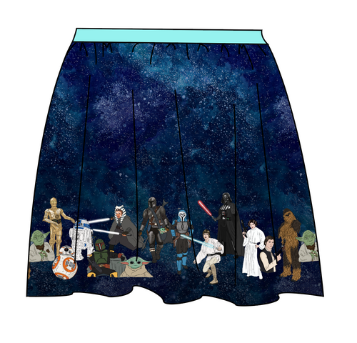 Space Saga Parade Ladies' Gathered Skirt