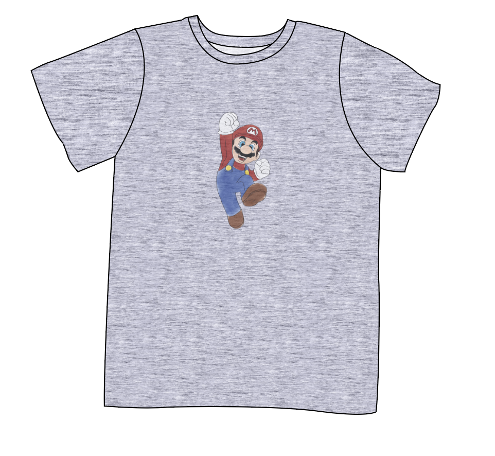 Vintage Mario Basic Tee and Tank